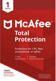 MCAFEE TOTAL PROTECTION LITE VERSION 1 DEVICE - planetcomputeronline