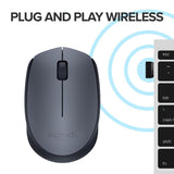 MOUSE LOGITECH WIRELESS M171 GREY