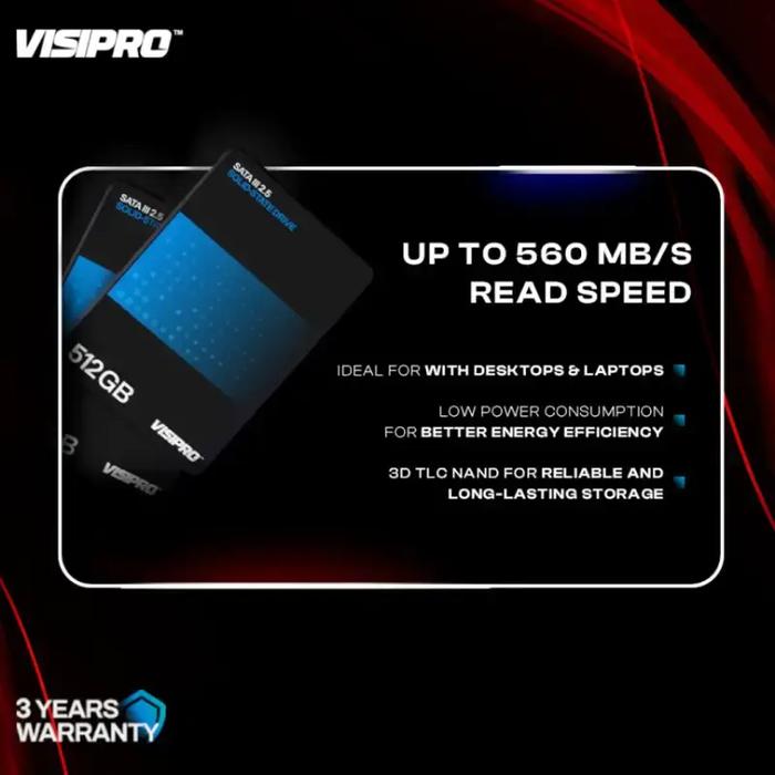 SSD VISIPRO VAULT 256GB SATA