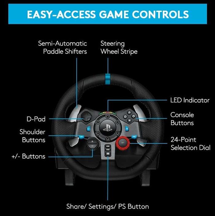 DRIVING FORCE RACING WHEEL LOGITECH G29 - planetcomputeronline