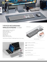 KEYBOARD MICROPACK WIRELESS K-310W-EN-GY - planetcomputeronline
