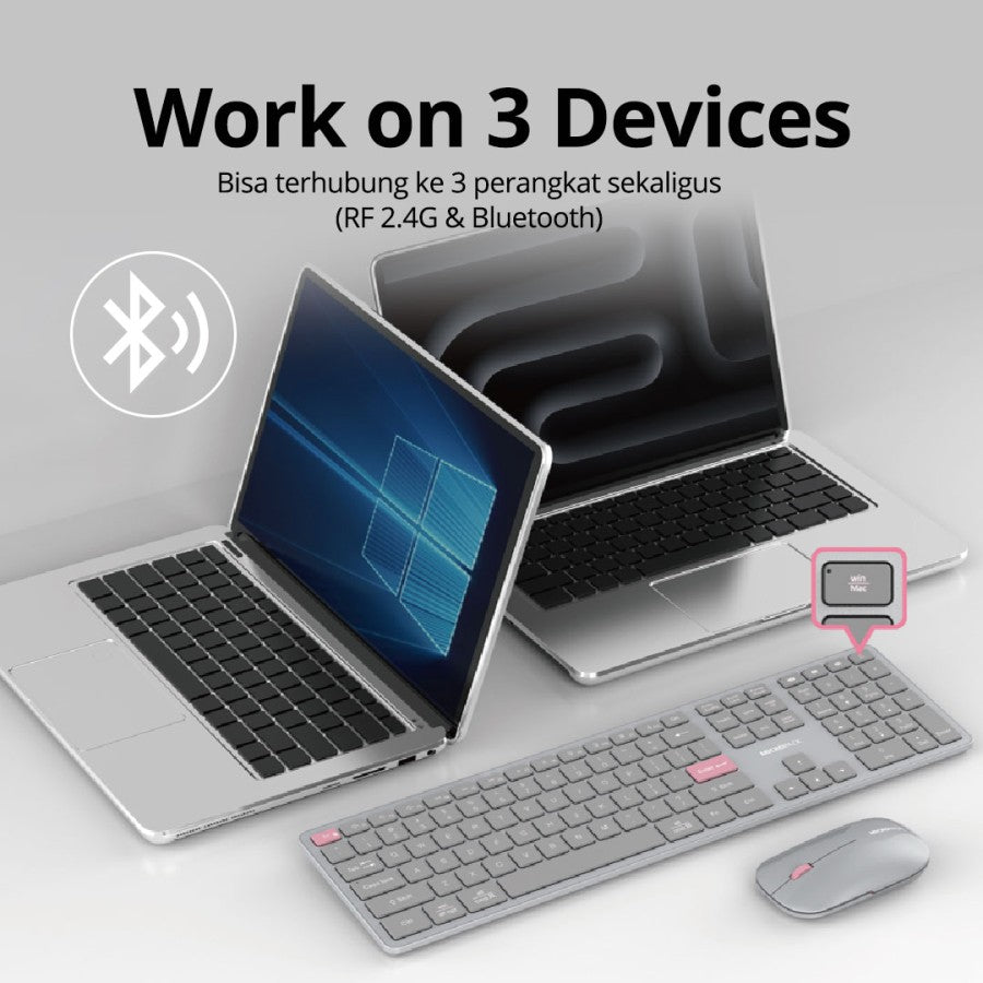 KEYBOARD MICROPACK WIRELESS K-310W-EN-GY - planetcomputeronline