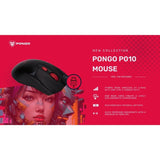 MOUSE PONGO P010 BLACK - planetcomputeronline