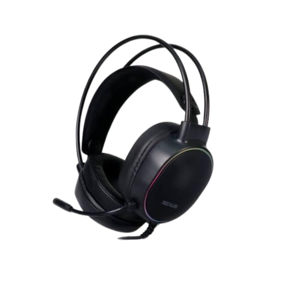 HEADSET GAMING REXUS RX-HX9 BLACK RGB USB - planetcomputeronline