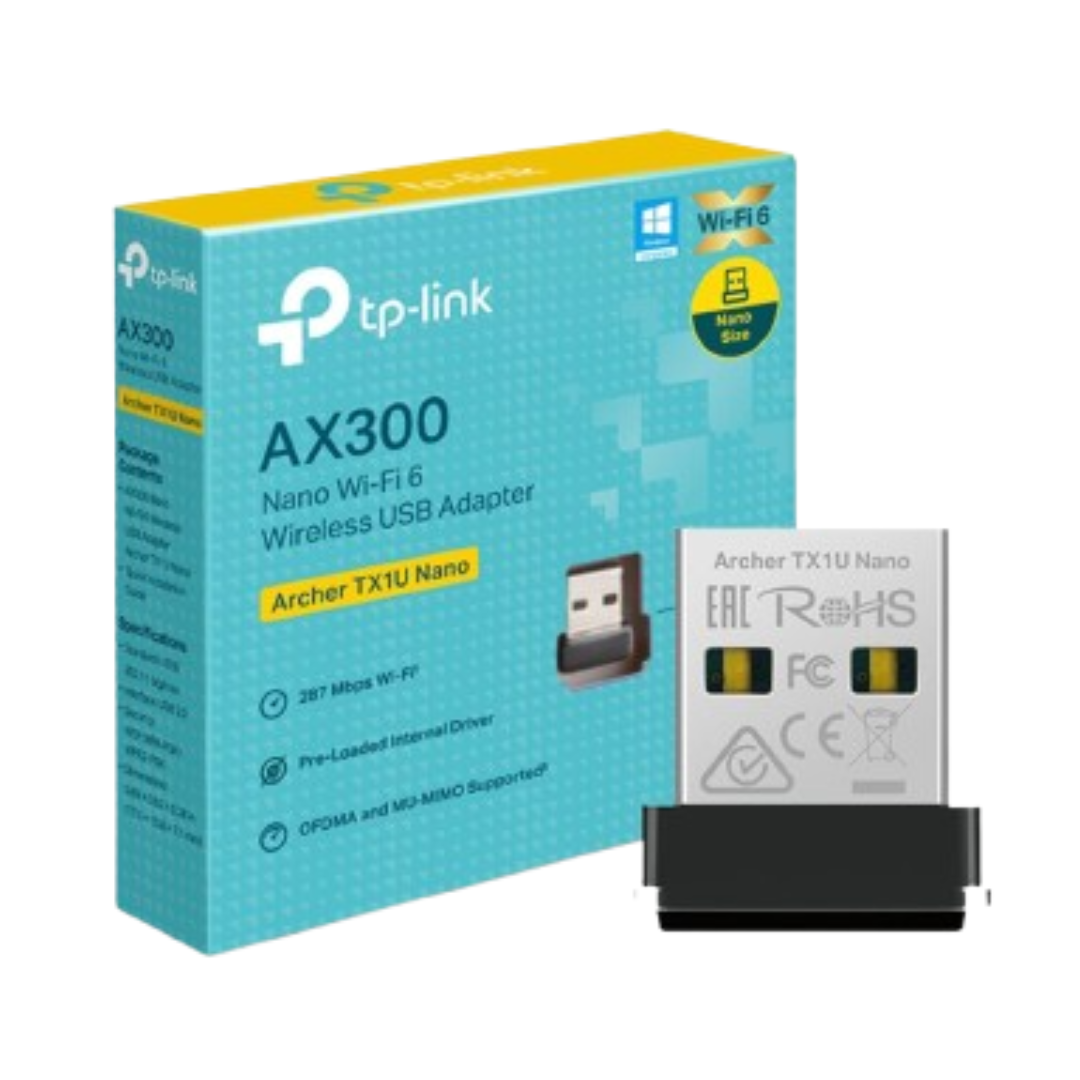 WIRELESS TP-LINK ARCHER TX1U AX300 NANO USB ADAPTER WIFI 6