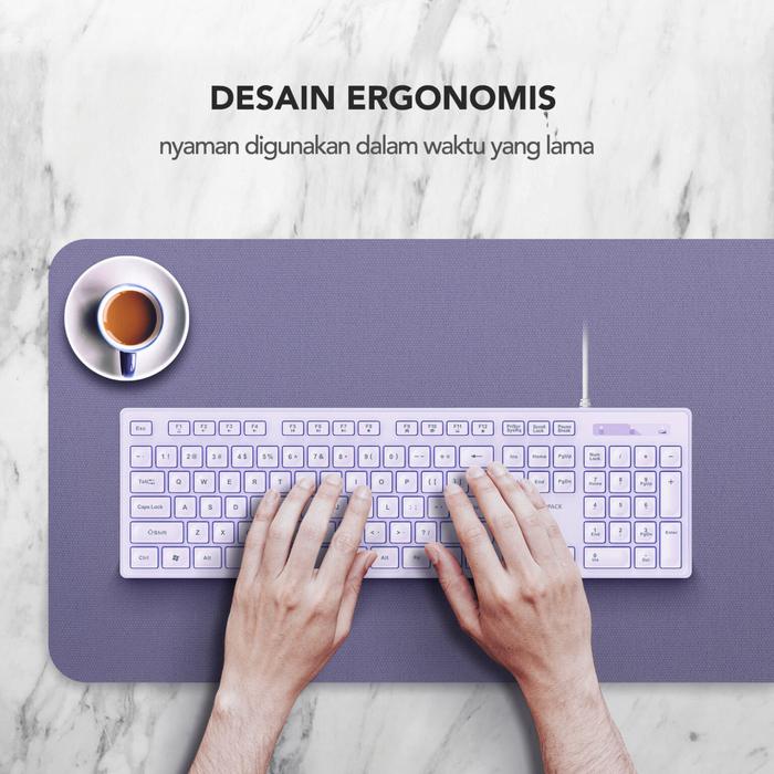 KEYBOARD MICROPACK K-237-EN-PL PURPLE - planetcomputeronline