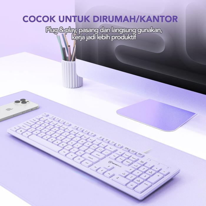 KEYBOARD MICROPACK K-237-EN-PL PURPLE - planetcomputeronline