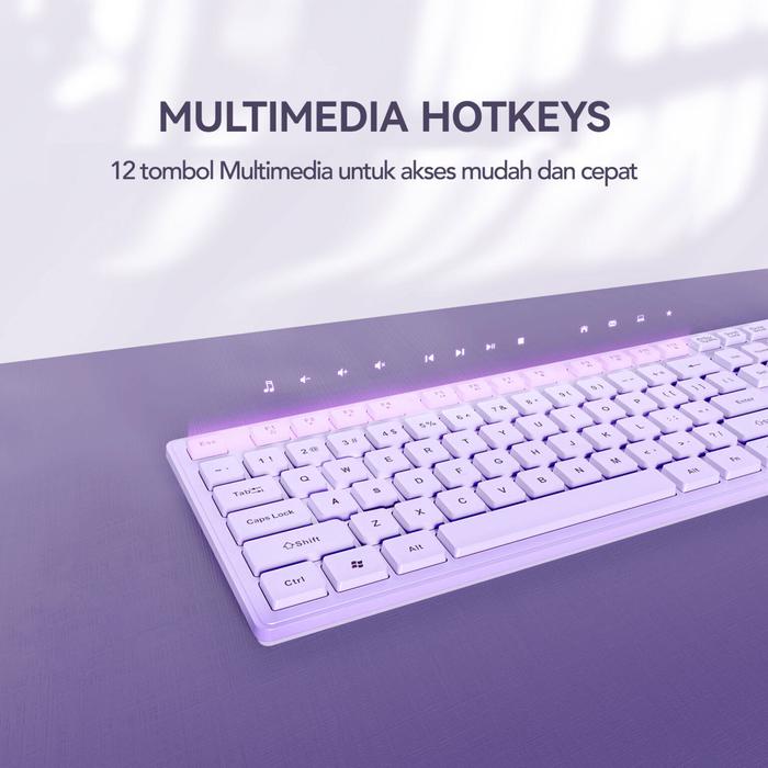 KEYBOARD MICROPACK K-237-EN-PL PURPLE - planetcomputeronline