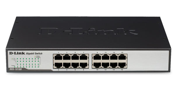 SWITCH D-LINK DGS-1016D 16-PORT GIGABIT METAL - planetcomputeronline