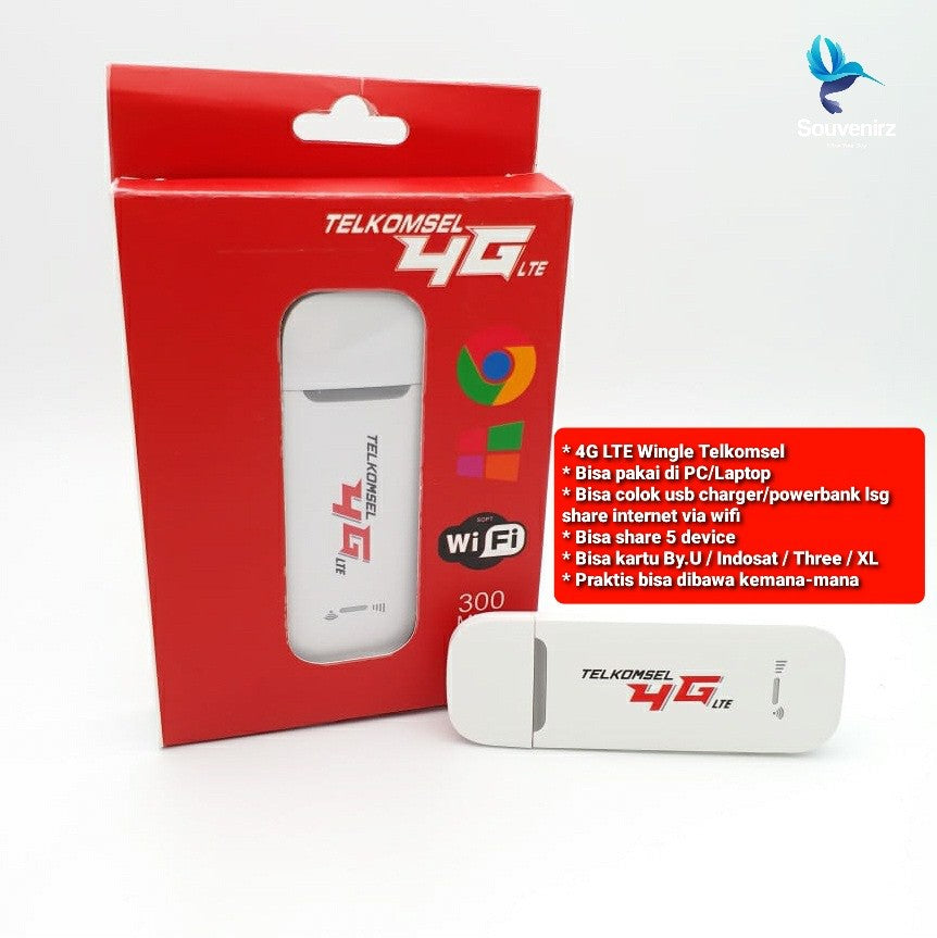 MODEM TELKOMSEL 4G USB MIFI 300MBPS - planetcomputeronline