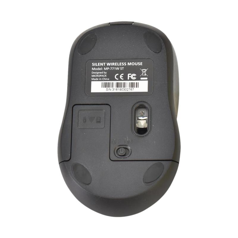 MOUSE MICROPACK MP-771W ST WRLS / BLACK - planetcomputeronline