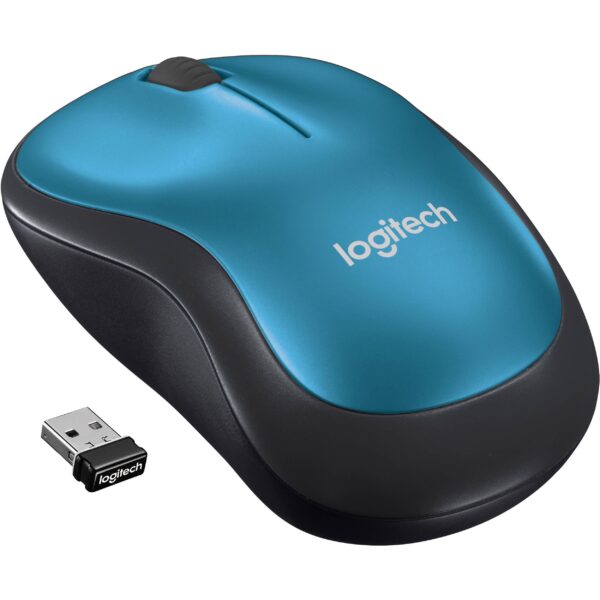 MOUSE LOGITECH WRLESS M185 BLUE - planetcomputeronline