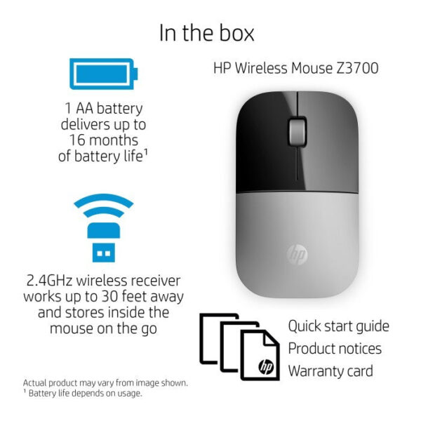 MOUSE HP WIRELESS Z3700 - planetcomputeronline