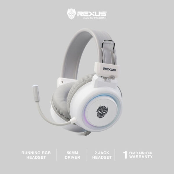 HEADSET REXUS GAMING RX-F30 WHITE - planetcomputeronline