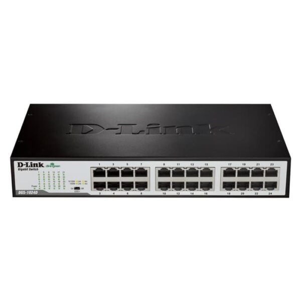 SWITCH D-LINK DGS-1024D 24-PORT GIGABIT METAL RACKMOUNT - planetcomputeronline