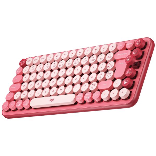 KEYBOARD LOGITECH WIRELESS POP - HEARTBREAKER ROSE - planetcomputeronline