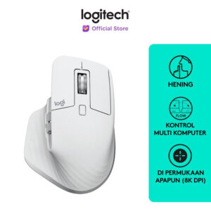 MOUSE LOGITECH WIRELESS MX MASTER 3S PALE GREY - planetcomputeronline