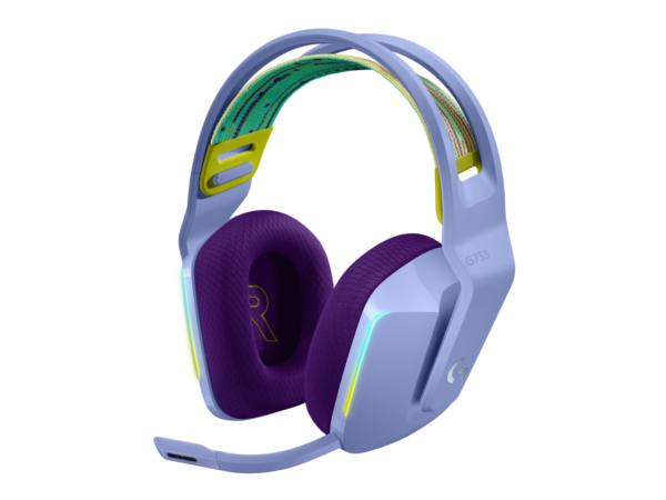 HEADSET LOGITECH GAMING WIRELESS G733 LILAC - planetcomputeronline